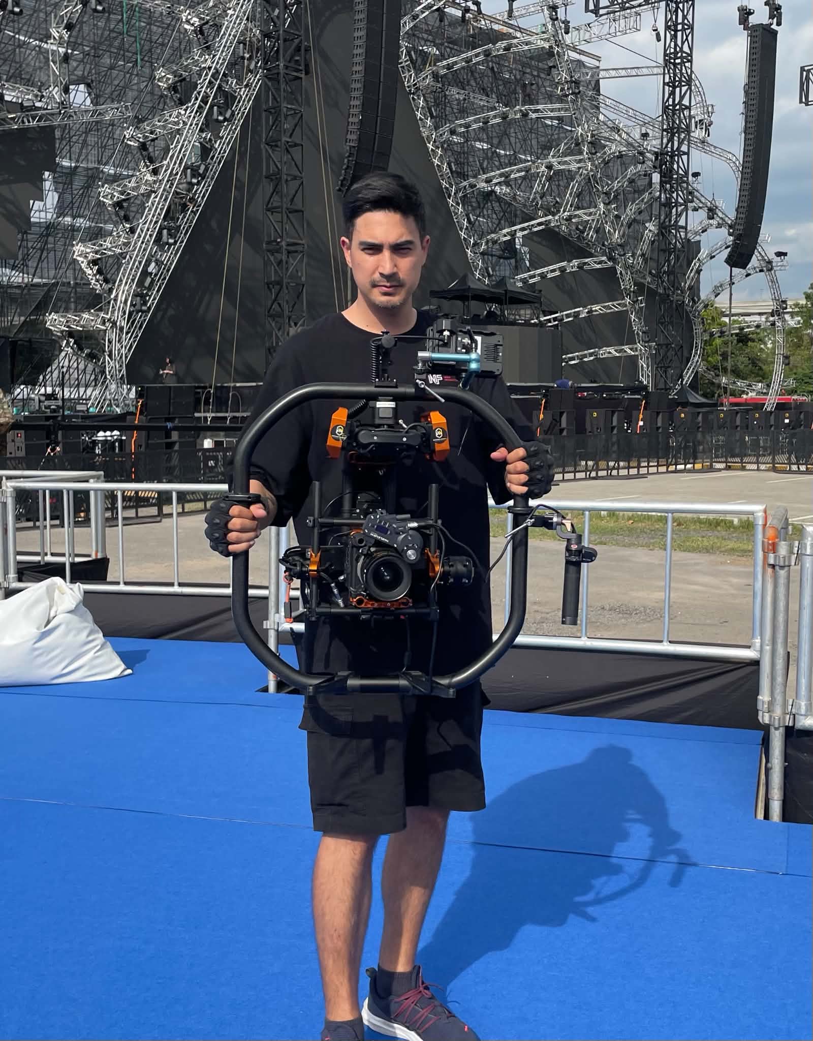 Director at festival stage