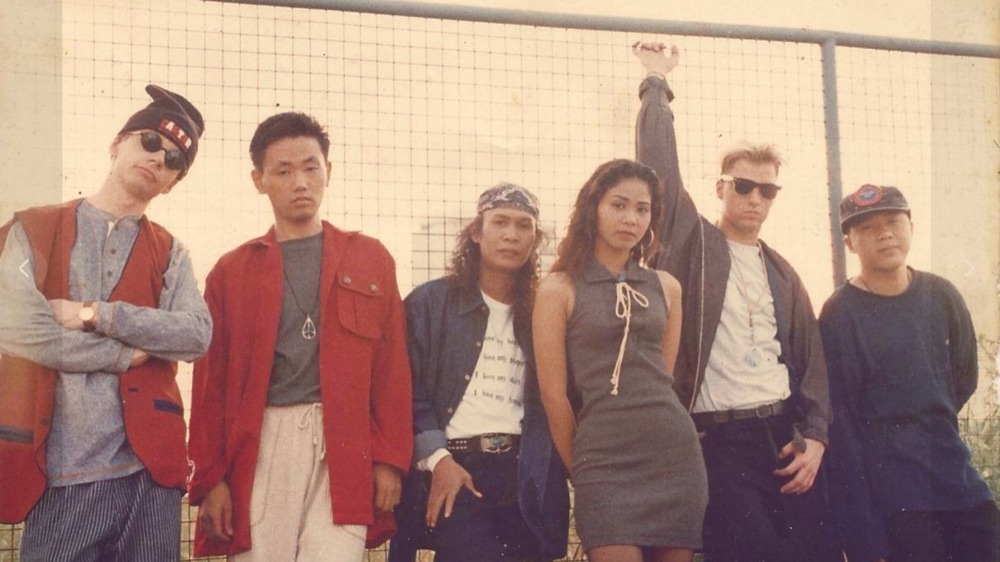 Members of FBI, one of Thailand's first hip hop groups, in the 1990s